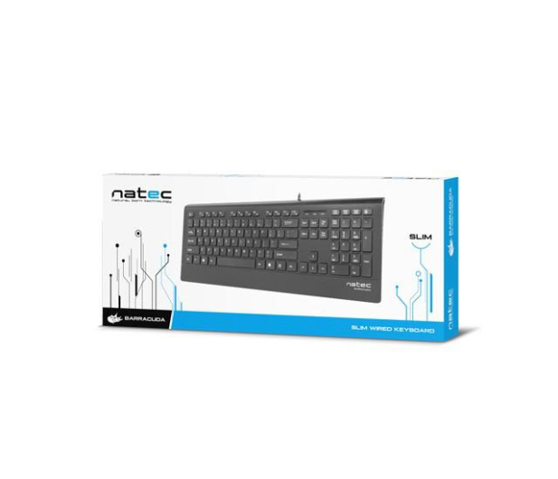 Natec BARRACUDA Slim Czarna USB NKL-0876 - 1378439 - zdjęcie 3